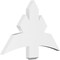 Ekena Millwork Alberta Architectural Grade PVC Gable Bracket, 36"W x 22 1/2"H x 2"D x 6"F, 15/12 Pitch GBP036X23X0206ALB00 - alternate 1